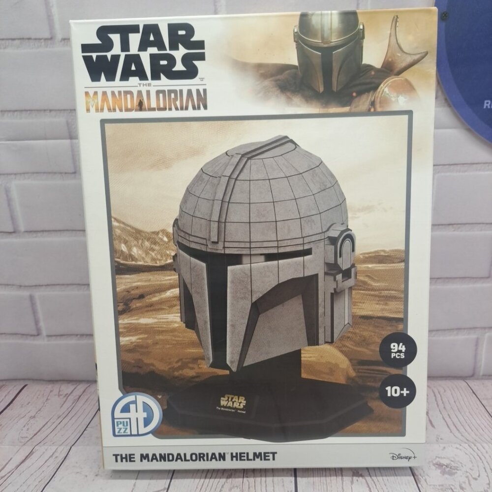 Star Wars Mandalorian Helmet 4D Puzzle, 94 Piece - Sealed Box